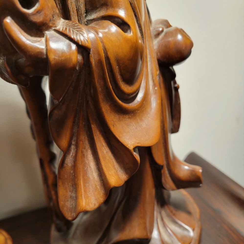 Carved Shoulao, God of Longevity - Picture 3 of 7